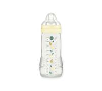 MAM Biberon Easy Active – +6 mois – 330 ml – Tétine silicone débit X – Fermeture hermétique – Perle