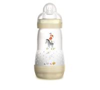 Mam Biberon Easy Start Anti-Colique - 260ml - 0 À 6 Mois - Tétine Débit 2 - Blanc Multicolore