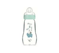 Biberon 1er Age verre 260ML Bleu Mam