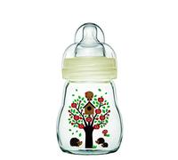 MAM Biberon Verre 170ml 0+ mois - Tétine Débit 1 Blanc