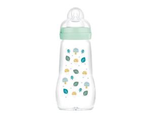 Mam - Biberon verre 260 ml Tétine débit 2 - Bleu