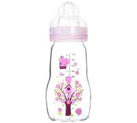 Mam Biberon Verre 260ml Opaque & Quarz Rose