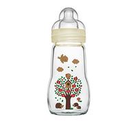 Biberon 1er Age verre 260ML blanc Mam