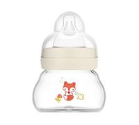 MAM Bottle Feel Good Biberon en verre extra petit avec tétine MAM à débit extra lent Taille 0 Résistant à la chaleur Unisexe 90 ml