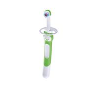 MAM Brosse Training Brush C118 Brosse à dents avec manche longue et ergonomique avec anneau de sécurité pour bébé à partir de 6 mois neutre