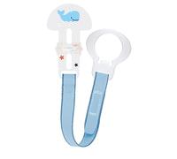 MAM Clip & Cover, Chaîne porte-tétine, bleu clair