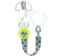 MAM Clip It & Cover, Chaîne avec étui porte-tétine, sans BPA, bleu clair, modèles assortis