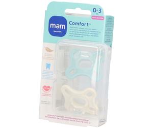 MAM Comfort Unisex Sucettes 0-3 mois Sucette(S) 2 pc(s)