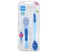 MAM Cuillères Thermosensibles + Étui 6 Mois et + - Bleu