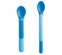 MAM Cuillères thermosensibles 6+ mois - Lot de 2 avec étui