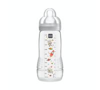 MAM Biberon Easy Active 2ème âge Décoré - 330ml - à partir de 6 mois - Tétine Débit X - Unisexe