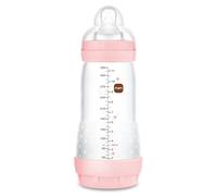 MAM Easy Start Anti-Colic A124 - Patented Anti-Colic Bottle with Teat 3 Made of SkinSoftTM Ultra-Soft Silicone, for Babies from 4 Months, 320 ml, Pink, 1 Unit, Self-Sterilising in 3 Minutes