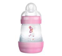 MAM Easy Start Biberon anti-coliques 160 ml pour allaitement mixte qui réduit les bulles d'air et les coliques, auto-stérilisant accessoires pour bébé et tétine taille 1, rose