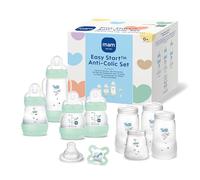 MAM Easy Start Kit de démarrage anti-coliques auto-stérilisant, biberon et tétine, essentiels pour nouveau-né, vert pastel, vendu en langue étrangère
