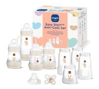MAM Easy Start Kit de démarrage anti-coliques auto-stérilisant unisexe pour nouveau-né 0 + set de biberons et sucette avec tétines extra petites pour lait maternel, essentiels pour nouveau-né, couleur