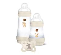 MAM Kit de démarrage pour garçon - Bouteille anti-colique 160 ml - Avec tétine taille 1 dès la naissance - Avec tétine en silicone MAM Original « Skin Soft » 0-6