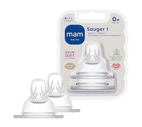 MAM La tétine en silicone "Ulti Ventil" tétine bébé, transparent (L'emballage peut varier)