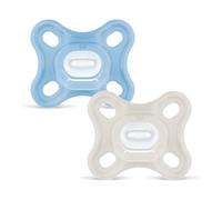 MAM Lot de 2 tétines Comfort pour nouveau-nés de 0 à 3 mois, bleu, 2 unités