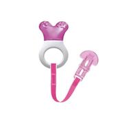 MAM Mini Cooler & Clip, Dentarol Rafraîchissant et Clip, Masseur, Rose
