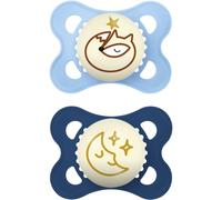 MAM Original Night 0m+ tétine Blue 2 pcs