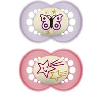 MAM Original Night 16m+ tétine Pink/ Purple 2 pcs