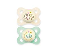 MAM Original nuit 2 sucettes en silicone 2-6 mois
