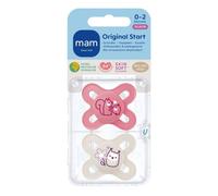 MAM Original Start Tétine silicone rose 0-2 mois Sucette(S) 2 pc(s)