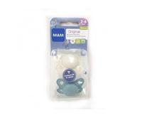 MAM Original Sucette Silicone 2-6M Nature 2 Unités