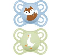 MAM Perfect 0+m, dbl box tétine Blue/ Green 2 pcs