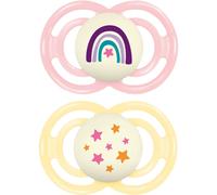 MAM Perfect Night 16+ months tétine Pink/ Yellow 2 pcs