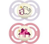 MAM Perfect Night 6m+ tétine Purple/ Pink 2 pcs