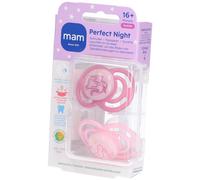 MAM Perfect Night Sucette Silicone Pink 16m+ Sucette(S) 2 pc(s)