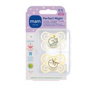 MAM Perfect Night Tétine Silicone Unisexe 0-6 mois Sucette(S) 2 pc(s)