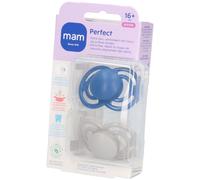 MAM Perfect Silicone Sucette +16 mois Blue Sucette(S) 2 pc(s)