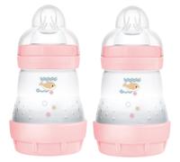 MAM Perfect Star Anti-colic Bottle biberon anti-colique 0m+ Pink 2x160 ml