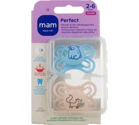 Mam Perfect Sucette Anatomique Silicone 2-6M 2uts