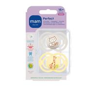 MAM Perfect Tétine en silicone unisexe 16mois et + Sucette(S) 2 pc(s)