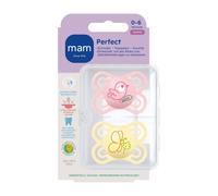 MAM Perfect Tétine silicone lilas 0-6 mois Sucette(S) 2 pc(s)