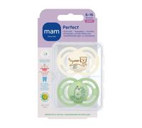 MAM Perfect Tétine silicone unisexe 6-16 mois Sucette(S) 2 pc(s)