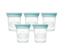 MAM Pots de conservation 120 ml Lot de 5 – Transparent, couvercle hermétique