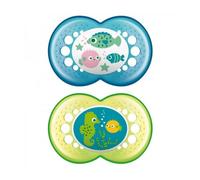 Mam Silicone Soother Original Silicone Double Pack