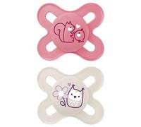 MAM Silicone Start Pacifier, Pink, 2-Count