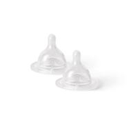MAM SkinSoft Lot de 2 tétines à débit extra-lent Taille 0, convient aux nouveau-nés, tétines en silicone SkinSoft pour biberons, compatibles avec tous les biberons MAM