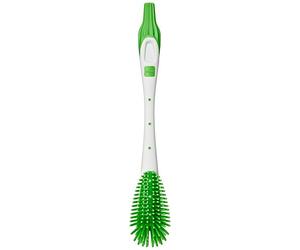 MAM Soft Brush Brosse à biberon avec poils extra doux Convient à toutes les formes de biberons, avec brosse à tétine spéciale pour le nettoyage des tétines, 0+ mois, couleurs assorties