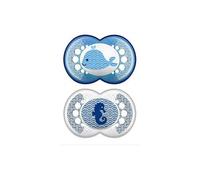 Mam Soother Original Latex +6 M Pack Double Blue