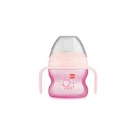 MAM Starter Cup Gobelet d'apprentissage pour bébé (150 ml), gobelet pour les premiers essais de boire, gobelet à bec avec poignées antidérapantes, à partir de 4 mois, motif de chouette