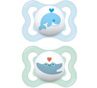 Mam Sucette Air En Silicone Avec Étui 2-6 Mois Paquet De 2 Pcs
