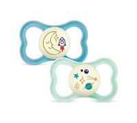 Mam Sucette Air Night Silk 2p Box V-6-16m