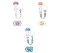 Parapharmacie > Bébé & Maman > Accessoires bébé > Sucettes et attache-sucettes Mam Kit Sucette Attache-Sucette 6+ Mois Silicone - Sucettes et attache-sucettes - Pharmacie en ligne LaSante.net