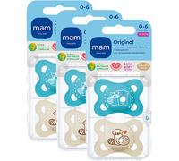 Mam Sucette Colors of Nature Original Pure Plain Silicon 0-6 Mois Garçon 2 Pièces Promo 2+1